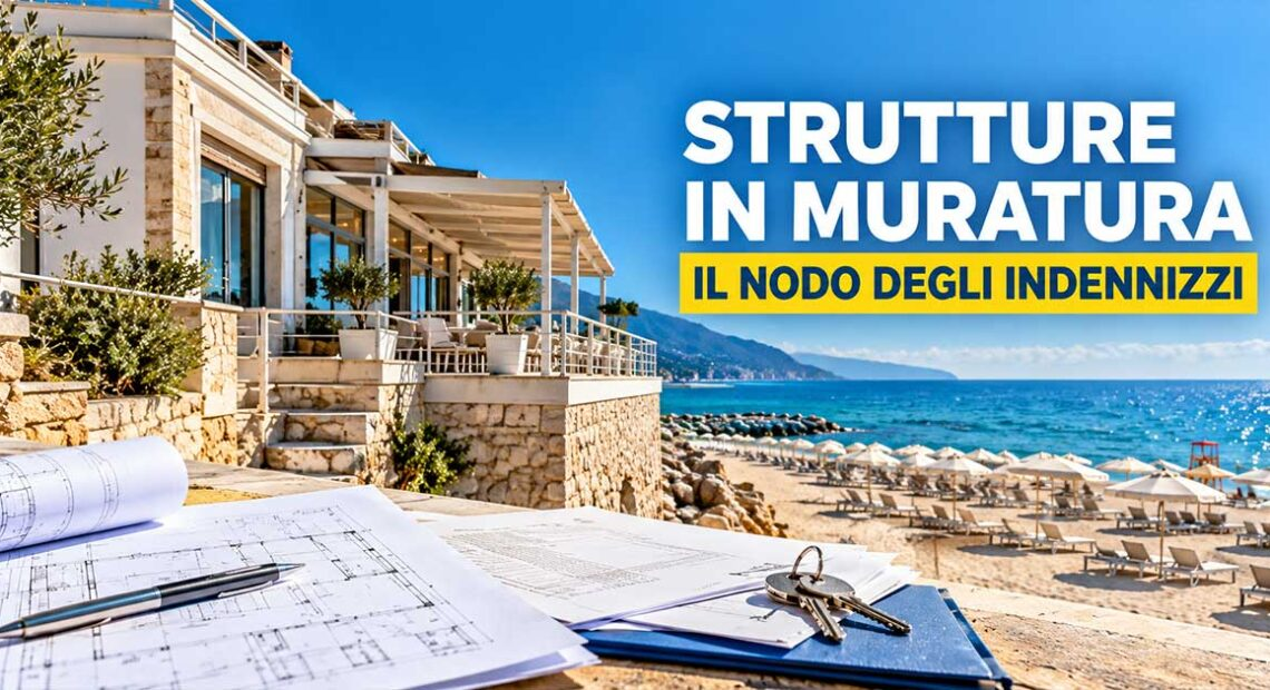 Balneari pertinenziali, nuovo allarme sugli indennizzi per le strutture in muratura L’allarme del Coordinamento sul bando-tipo per i balneari che gestiscono strutture in muratura